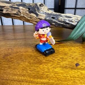 Vintage 1994 Bobby's World Bobby On A Skateboard plastic pvc toy figure 2.25"